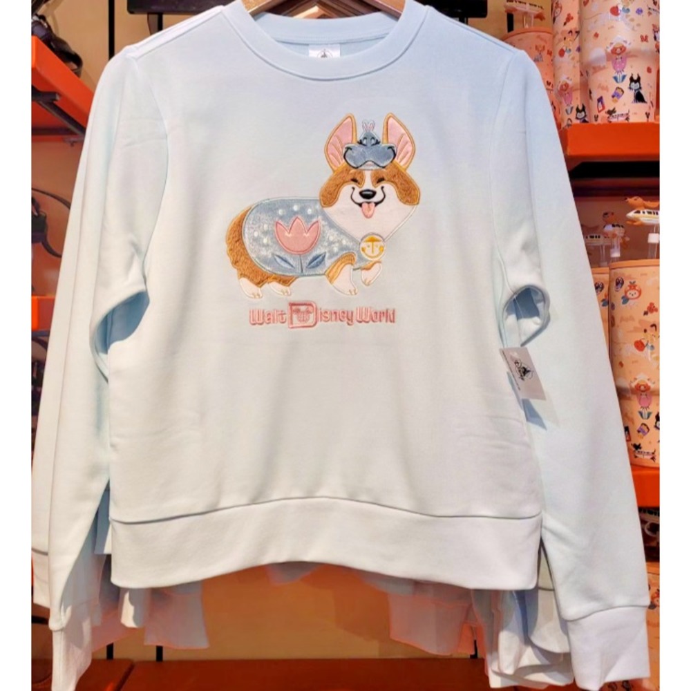 2026 Disney Parks Halloween It's A Small World Corgi Dog Sweatshirt XS Pullover
